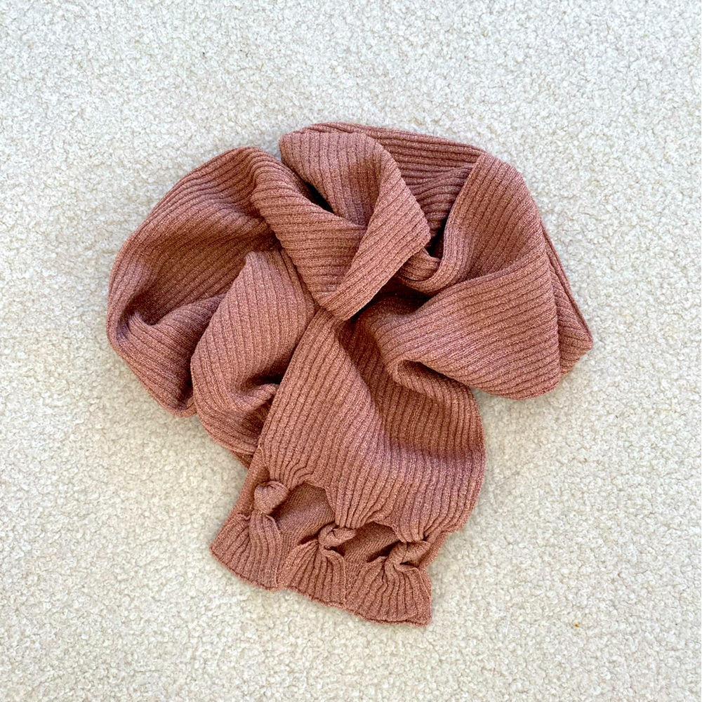 Talbots Lurex Jersey rose gold scarf